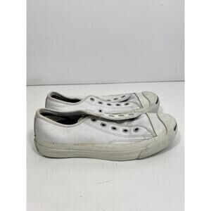 Converse Jack Purcell White Leather Low top Sneaker Men’s 3 Women’s 4.5